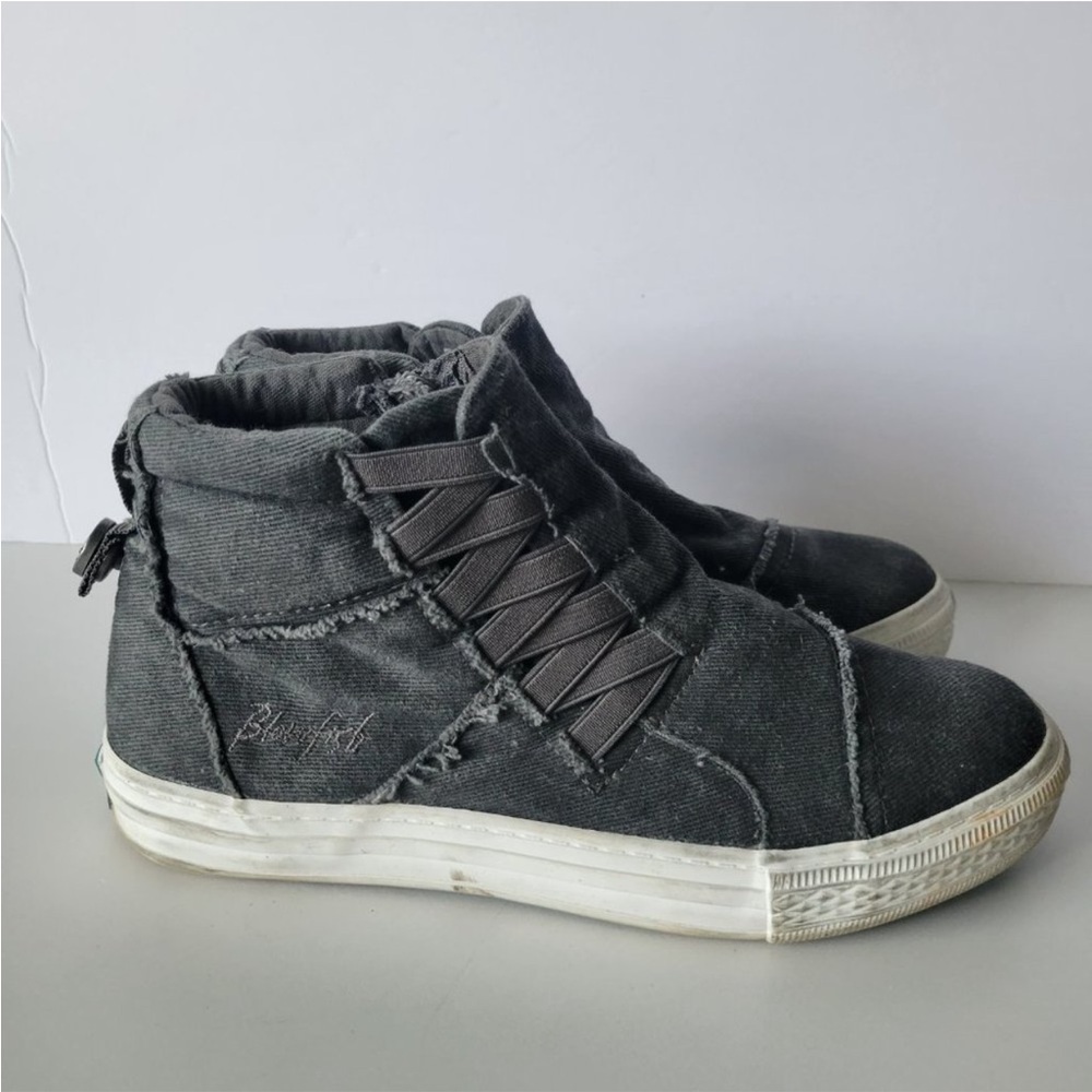 Blowfish Malibu Gray Sneakers High Top Shoes Women's Size 7.5